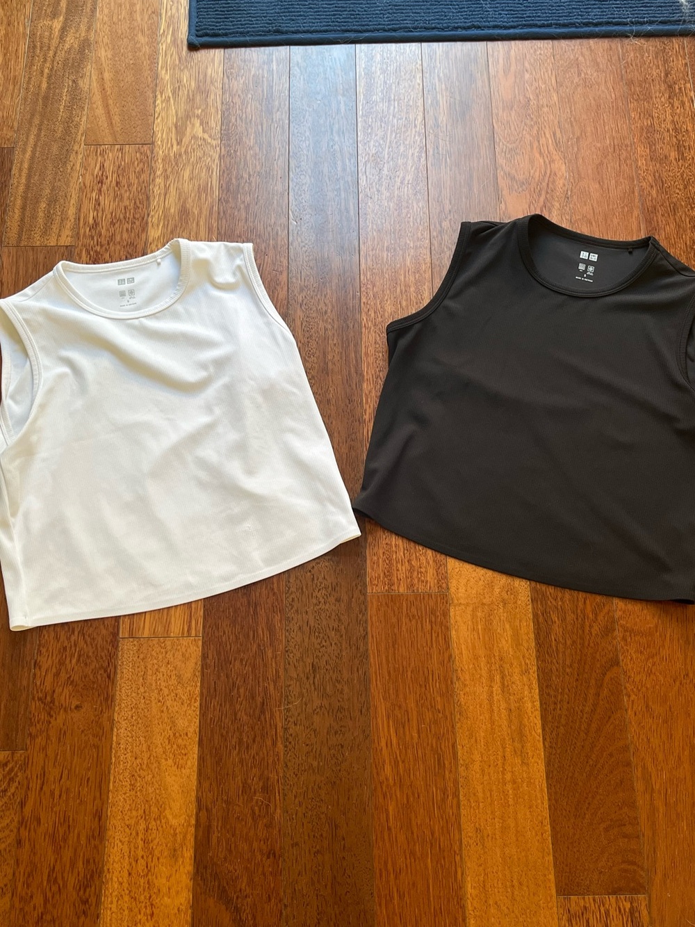 UNIQLO Women’s Airism Tank Tops — White & Black